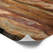 Blick auf Brotlaibe in Bäckereifenstern Poster (Ecke)