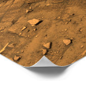 Blick auf Burns Cliff auf Mars Poster (Ecke)
