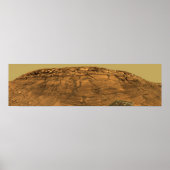 Blick auf Burns Cliff auf Mars Poster (Vorne)