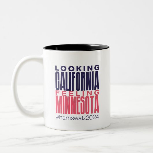 Blick auf California Gefühl Minnesota Tasse (Links)