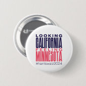 Blick auf California Gefühl Minnesota-Taste Button (Vorne & Hinten)
