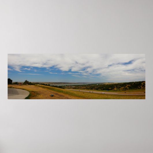 Blick auf Chamberlain, South Dakota Poster (Vorne)