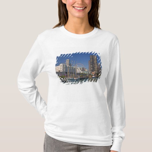 Blick auf Chicagos Marine Pier 2 T-Shirt (Vorderseite)
