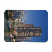 Blick auf Chicagos Marine Pier Magnet (Horizontal)
