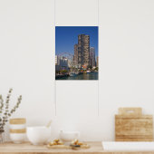 Blick auf Chicagos Marine Pier Poster (Küche)