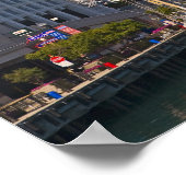 Blick auf Chicagos Marine Pier Poster (Ecke)