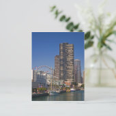Blick auf Chicagos Marine Pier Postkarte (Stehend Vorderseite)