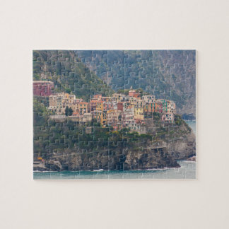 Blick auf Corniglia, Cinque Terre, Italien Puzzle