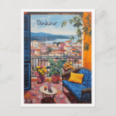 Blick auf Dakar Senegal Reise Ästhetik Postkarte (Vorderseite)