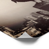 Blick auf das Auge eines Krums Poster (Ecke)