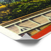 Blick auf das berühmte Wonder Ferris Wheel Poster (Ecke)