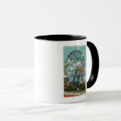 Blick auf das berühmte Wonder Ferris Wheel Tasse (VorderseiteRechts)