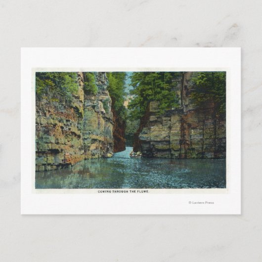 Blick auf das Boot durch die Flume Postkarte (Vorderseite)