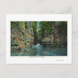 Blick auf das Boot durch die Flume Postkarte