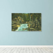 Blick auf das Boot Suche nach den Rapids Leinwanddruck (Insitu (Holzboden))