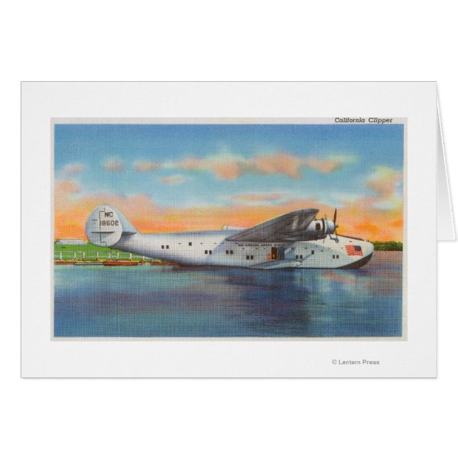 Blick auf das California Clipper-Flugzeug (Vorderseite (Horizontal))