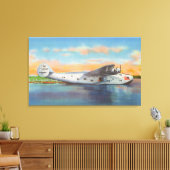 Blick auf das California Clipper-Flugzeug Leinwanddruck (Insitu (Wohnzimmer))