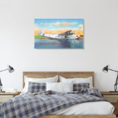 Blick auf das California Clipper-Flugzeug Leinwanddruck (Insitu (Schlafzimmer))