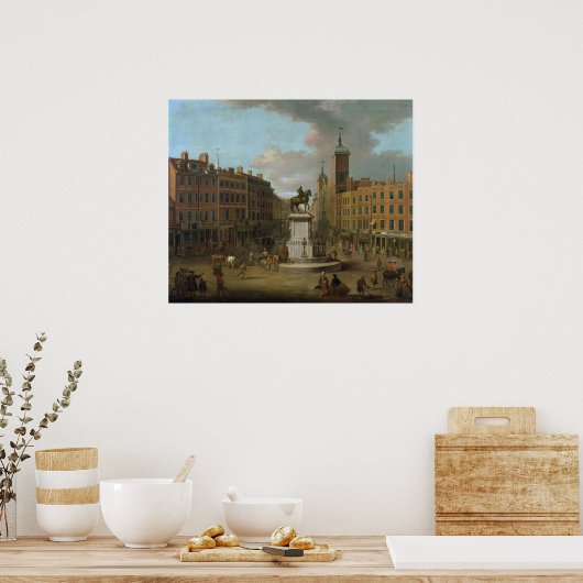 Blick auf das Charing Cross und das Northumberland Poster (Küche)