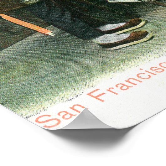 Blick auf das chinesische Glücksspiel am Schreibti Poster (Ecke)