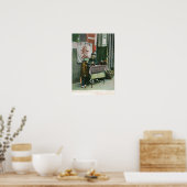 Blick auf das chinesische Glücksspiel am Schreibti Poster (Küche)