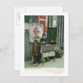 Blick auf das chinesische Glücksspiel am Schreibti Postkarte (Vorne/Hinten)