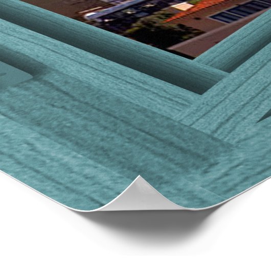 Blick auf das Coit Tower Window Poster (Ecke)