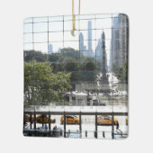Blick auf das Columbus Circle New York City Foto Keramikornament (Links)