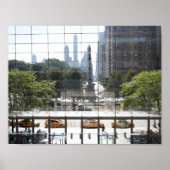 Blick auf das Columbus Circle New York City Foto Poster (Vorne)