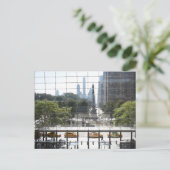 Blick auf das Columbus Circle New York City Foto Postkarte (Stehend Vorderseite)