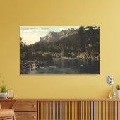 Blick auf das Crags, Burgfelsen Leinwanddruck (Insitu (Wohnzimmer))