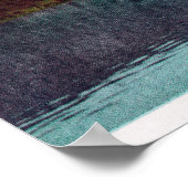 Blick auf das Dampfflüster am See Poster (Ecke)