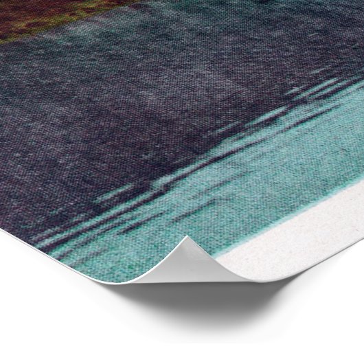 Blick auf das Dampfflüster am See Poster (Ecke)