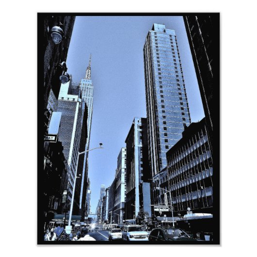 Blick auf das Empire State Gebäude Fotodruck (Vorne)