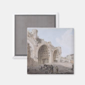 Blick auf das Forum Romanum (Der Friedenstempel) 1 Magnet (Vorderseite/Rückseite)