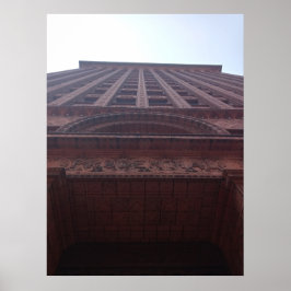 Blick auf das Gebäude "Garantie" Poster