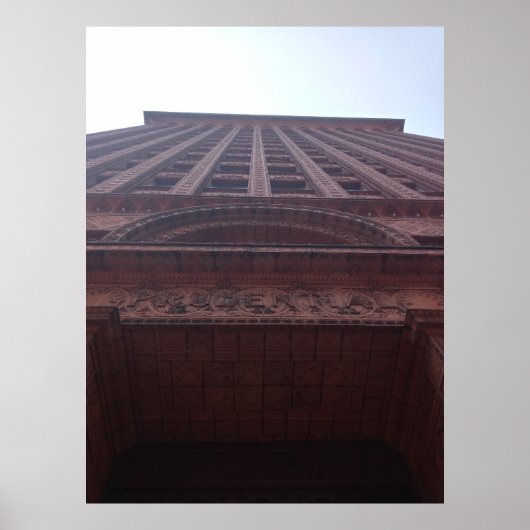 Blick auf das Gebäude "Garantie" Poster (Vorne)