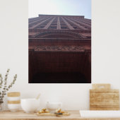 Blick auf das Gebäude "Garantie" Poster (Küche)