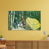 Blick auf das größte Gold Nugget der Welt Leinwanddruck (Insitu (Wohnzimmer))