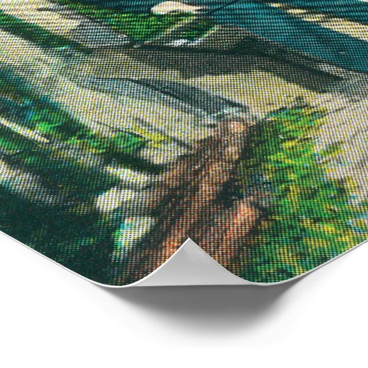 Blick auf das größte Gold Nugget der Welt Poster (Ecke)