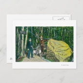 Blick auf das größte Gold Nugget der Welt Postkarte (Vorne/Hinten)