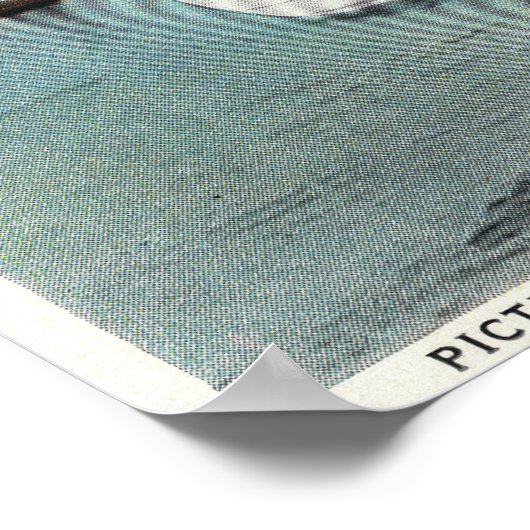 Blick auf das Herz eines Pferdes im Boot Poster (Ecke)