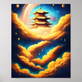 Blick auf das Himmelsposter Poster