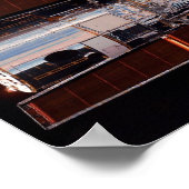 Blick auf das Hubble-Teleskop von der Shuttle-Entd Poster (Ecke)