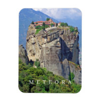 Blick auf das Kloster Meteora Kühlschrankmagnet