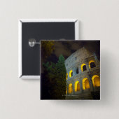 Blick auf das Koloseum in Rom in der Nacht Button (Vorne & Hinten)