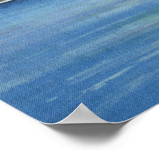 Blick auf das Leuchtturm Long Point Poster (Ecke)