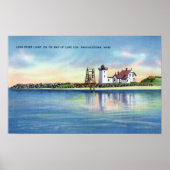 Blick auf das Leuchtturm Long Point Poster (Vorne)