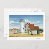 Blick auf das Leuchtturm von Race Point Postkarte (Vorne/Hinten)