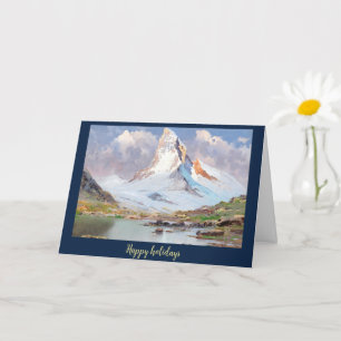 Blick auf das Matterhorn, glückliche Ferien Karte